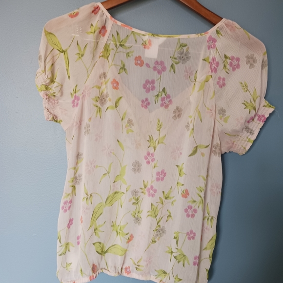 Flowy feminine sheer top - Picture 4 of 4